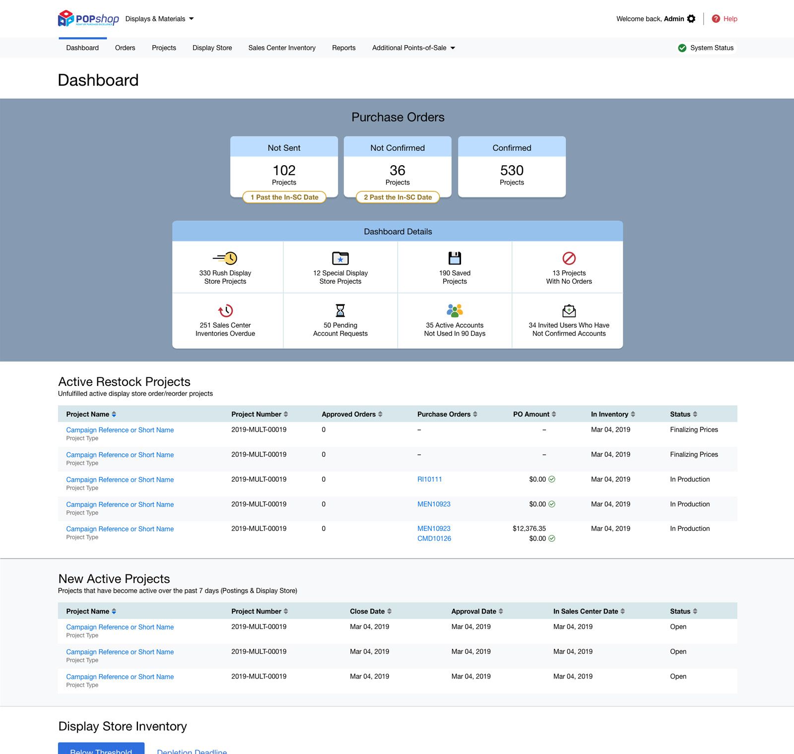 Merchandise Ordering and Warehouse Management System — project image 1